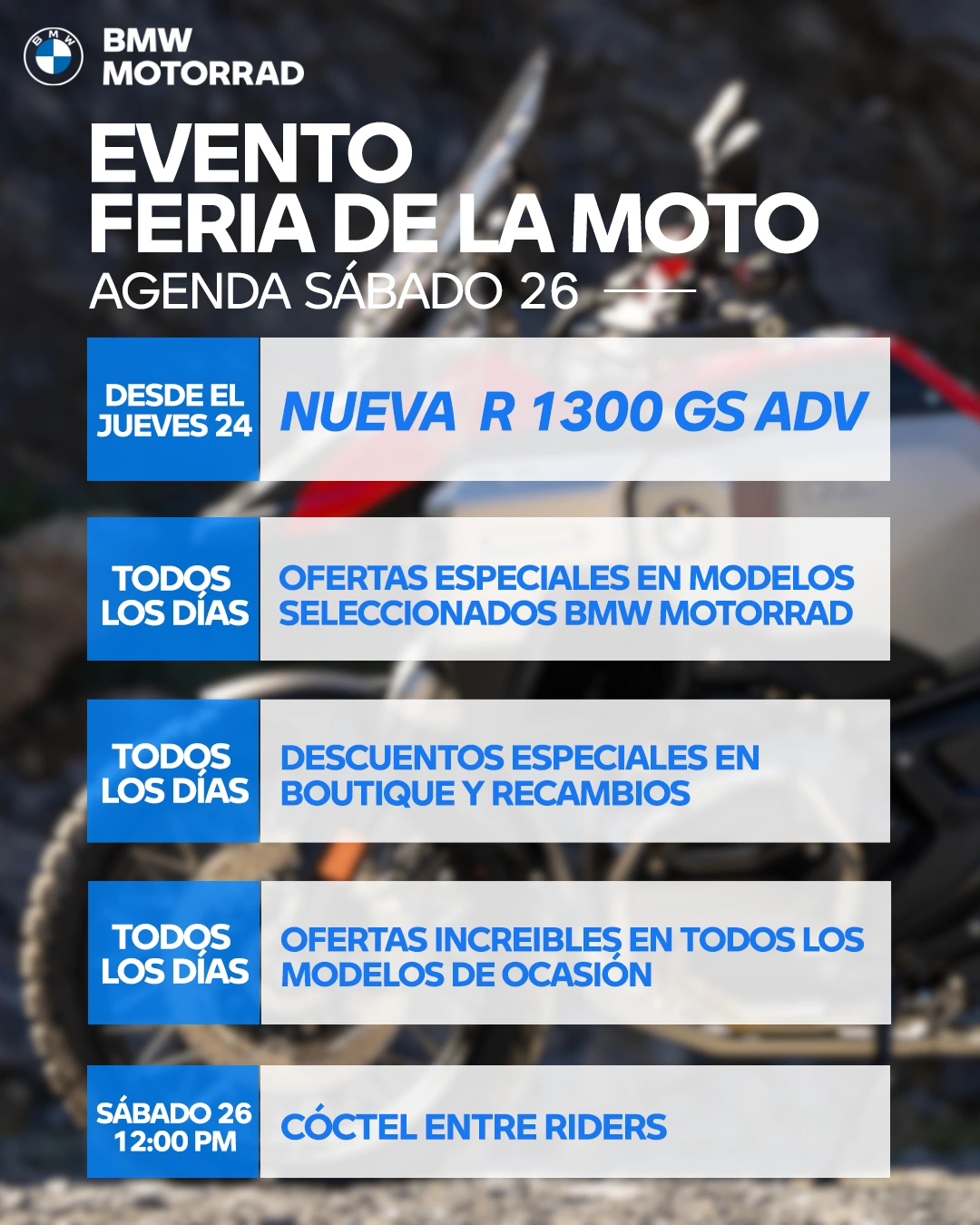 agenda feria de la moto belmoto murcia octubre 2024